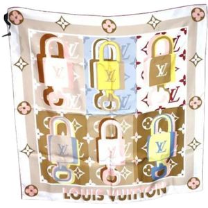 Louis Vuitton Vintage, Pre-owned Silk scarves Beige, Dames, Maat:ONE Size