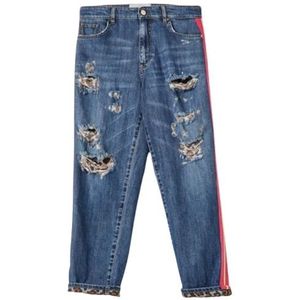 Blugirl, Stijlvolle Denim Jeans Blauw, Dames, Maat:2XS