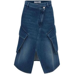 JW Anderson, Rokken, Dames, Blauw, S, Denim, Denim Skirts