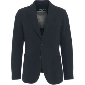 Circolo 1901, Jassen, Heren, Blauw, L, Katoen, Blauwe Blazer Aw 24 Herenmode