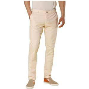 Mason's, Broeken, Heren, Roze, L, Katoen, Extra Slim Chino Broek in Milano Stijl