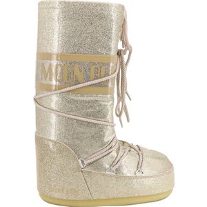 Moon Boot, Gouden Veter Winterlaarzen Geel, Dames, Maat:39 EU