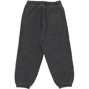 Carhartt Wip, Broeken, Heren, Grijs, M, Katoen, Comfortabele Fleece Trainingsbroeken