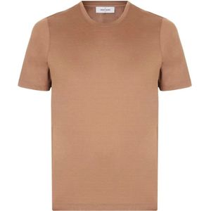Gran Sasso, Tops, Heren, Bruin, S, Katoen, Bruine Casual T-shirt Polo