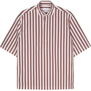 Lardini, Overhemden, Heren, Veelkleurig, M, Tokyo Shirt Bruin