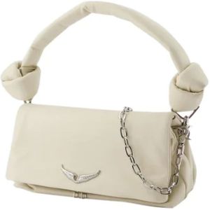 Zadig & Voltaire, Tassen, Dames, Beige, ONE Size, Leer, Leather shoulder-bags