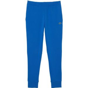 Lacoste, Broeken, Heren, Blauw, M, Katoen, Blauwe Trainingsbroeken