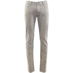 Jacob Cohën, Broeken, Heren, Beige, W32, Katoen, Heren Nick Slim Fit Cotton Beige