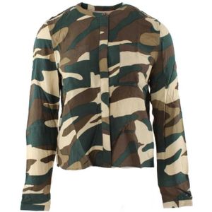 Tommy Hilfiger, Groene Viscose Blouse voor Dames Groen, Dames, Maat:S