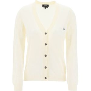 A.p.c., Cardigans Wit, Dames, Maat:S