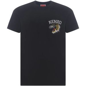 Kenzo, T-Shirts Zwart, Heren, Maat:2XL