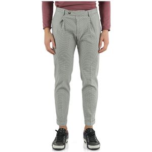 Michael Coal, Broeken, Heren, Veelkleurig, W34, Katoen, Katoenen en linnen slim fit capri broek