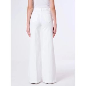 ViCOLO, Hoge taille witte palazzo jeans Wit, Dames, Maat:M
