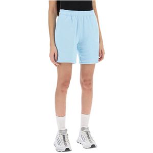 Versace, Korte broeken, Dames, Blauw, S, Katoen, Short Shorts