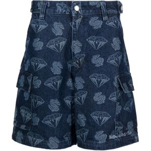 Billionaire, Denim Shorts Blauw, Heren, Maat:S