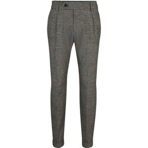 Hugo Boss, Relaxed Fit Wollen Broek Zwart, Heren, Maat:M