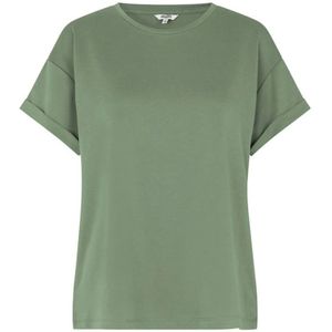 mbyM, Tops, Dames, Groen, M, Polyester, Groene Ogen T-shirt Zachte Kwaliteit