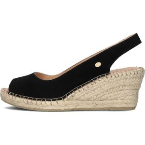 Fred De La Bretoniere, Schoenen, Dames, Zwart, 37 EU, Zwarte Espadrilles Clare Beau Schoenen