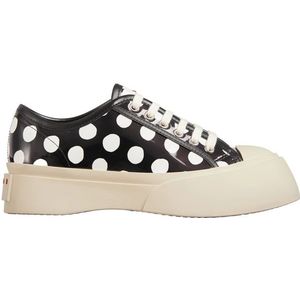 Marni, Pablo Polka Dot Sneaker Zwart, Dames, Maat:38 EU