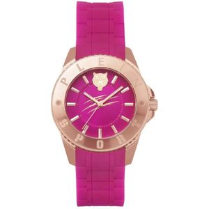 Plein Sport, Accessoires, Dames, Roze, ONE Size, Glam Pink Quartz Horloge