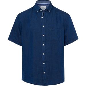 Brax, Overhemden, Heren, Blauw, L, Linnen, Dan Style Linnen Shirt