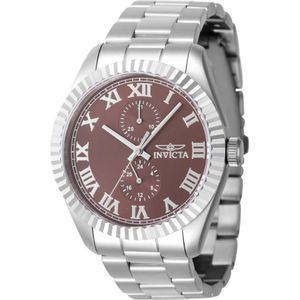 Invicta Watches, Accessoires, Heren, Grijs, ONE Size, Heren Quartz Horloge - Specialty Collectie