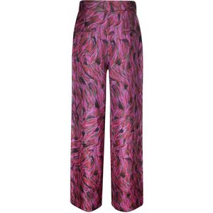 Lanvin, Broeken, Dames, Veelkleurig, S, Hoge Taille Wijde Broek