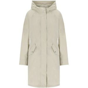 Woolrich, Licht Eiken Zomer Parka Beige, Heren, Maat:M