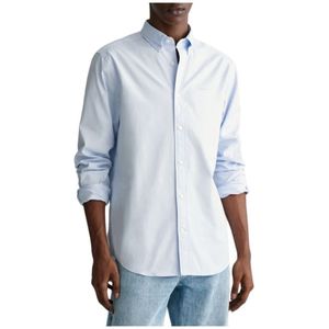 Gant, Blouses & Shirts Blauw, Heren, Maat:M