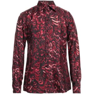Dolce & Gabbana, Overhemden, Heren, Veelkleurig, L, Zijden Iconisch Overhemd - Gemaakt in Italië