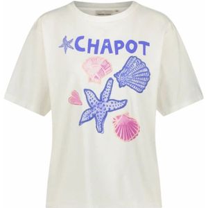 Fabienne Chapot, Tops, Dames, Wit, L, Katoen, Steve Star T-shirt