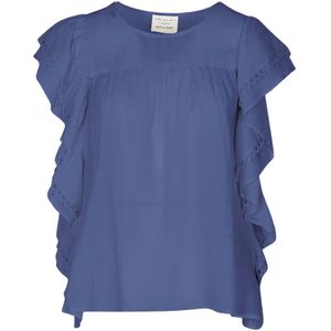 Alessia Santi, Blouses & Shirts, Dames, Blauw, M, Katoen, Blouses & Shirts