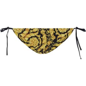 Versace, Barocco Bikini Broekjes Geel, Dames, Maat:M