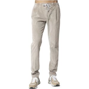 PT Torino, Beige Corduroy Broek Wit, Heren, Maat:S