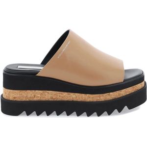 Stella McCartney, Schoenen, Dames, Veelkleurig, 40 EU, Vegan Sneak-Elyse Platform Mules