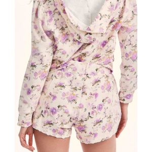 Loveshackfancy, Korte broeken, Dames, Wit, M, Katoen, Renato Bloemen Katoenen Shorts