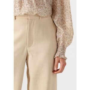 Neo Noir, Broeken, Dames, Beige, L, Melange Broek voor Vrouwen