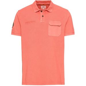 Camel Active, Tops, Heren, Oranje, 5Xl, Katoen, Oranje Polo Met Korte Mouwen