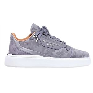 Benjamin Berner, Steel Grey Camouflage Sneakers voor Heren Grijs, Heren, Maat:41 EU