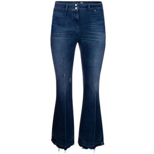 Love Moschino, Jeans, Dames, Blauw, XS, Flared Jeans