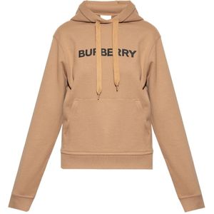 Burberry, Sweatshirts & Hoodies, Dames, Beige, 2Xs, Katoen, Poulter hoodie