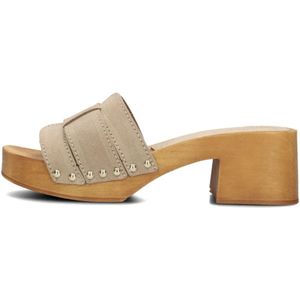 Notre-v, Schoenen, Dames, Beige, 40 EU, Suède, Dames Hakken 8657