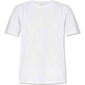 Hanro, Katoenen T-shirt Wit, Dames, Maat:M