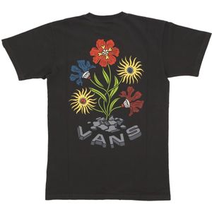 Vans, Tops, Heren, Zwart, M, Vintage Bloemen Beton T-shirt