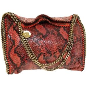 Stella McCartney Pre-owned, Pre-owned, Dames, Rood, ONE Size, Leer, Tweedehands leren schoudertassen