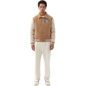 Filling Pieces, Varsity Jacket Ginger Root Beige, unisex, Maat:L