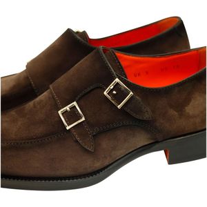 Santoni, Schoenen, Heren, Bruin, 42 EU, Leer, Zakelijke schoenen