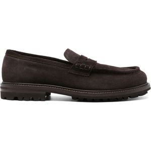 Henderson, Schoenen, Heren, Bruin, 41 EU, Suède, Bruine Suède Loafers voor Mannen