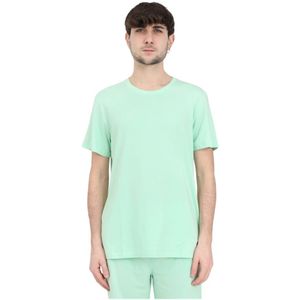 Ralph Lauren, Tops, Heren, Groen, L, Katoen, Groene Logo T-shirt voor Mannen en Vrouwen