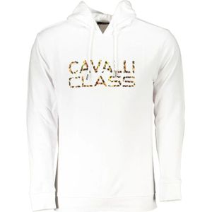 Cavalli Class, Sweatshirts & Hoodies, Heren, Wit, L, Katoen, Hoodies